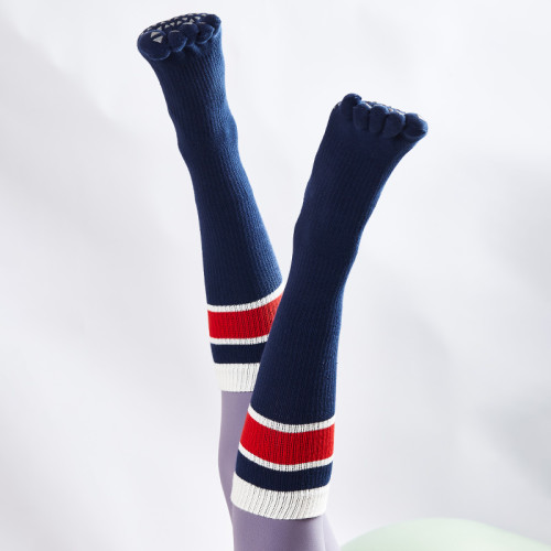 秋冬帶壓力專業防滑瑜珈襪普拉提中筒襪子運動健身訓練跳操五指襪 秋冬帶壓力專業防滑瑜珈襪普拉提中筒襪子運動健身訓練跳操五指襪