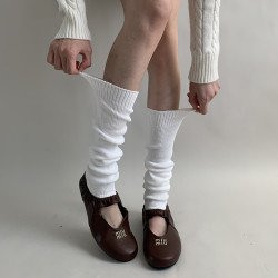 十七家業堆堆襪秋冬季襪套瑜珈襪女保暖腿套厚長筒普拉提襪子健身