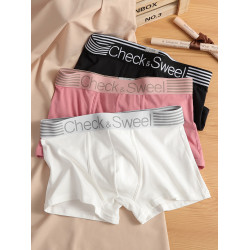 內褲男純棉四角褲寬松舒適透氣青少年大碼平角褲頭男生秋冬短褲衩