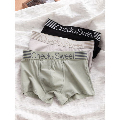 內褲男純棉四角褲寬松舒適透氣青少年大碼平角褲頭男生秋冬短褲衩 內褲男純棉四角褲寬松舒適透氣青少年大碼平角褲頭男生秋冬短褲衩