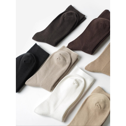 兩雙裝 女士精梳棉純色堆堆襪 保暖彈力中筒襪 手工對目 春秋款 兩雙裝 女士精梳棉純色堆堆襪 保暖彈力中筒襪 手工對目 春秋款