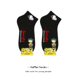 史努比襪子女可愛卡通短襪淺口學院風韓國東大門短筒春夏薄款棉襪