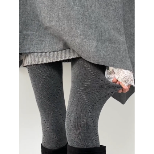 miu灰色菱形鏤空打底褲春秋外穿高彈不掉檔打底襪純色菱格連褲襪 miu灰色菱形鏤空打底褲春秋外穿高彈不掉檔打底襪純色菱格連褲襪