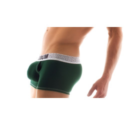 澳洲男士潮款全棉吸汗平角褲 雙層立體U凸口袋款個性純色平角內褲