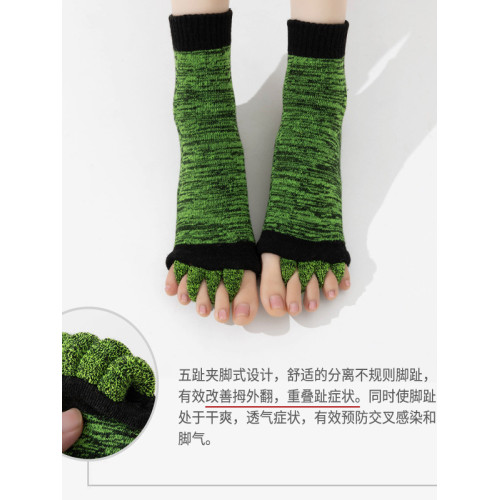拇指外翻矯正 五指襪瑜珈分趾襪 女 露趾襪子