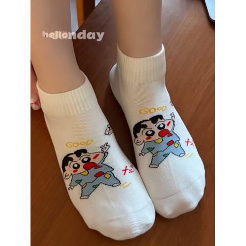 綠色無骨可愛襪子女純棉短襪夏天薄款吸汗運動卡通低幫襪搞怪日系 綠色無骨可愛襪子女純棉短襪夏天薄款吸汗運動卡通低幫襪搞怪日系