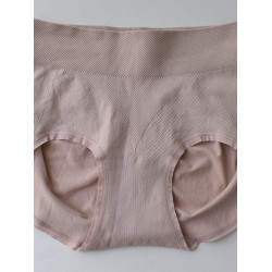 貝萊婭中腰微收腹短褲女無縫包臀提臀內褲色棉檔三角褲寬腰12610