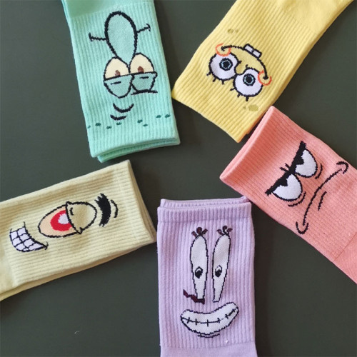 情侶長襪子女棉中高筒彩色卡通眼睛搞怪表情秋冬季運動ins潮男士w 情侶長襪子女棉中高筒彩色卡通眼睛搞怪表情秋冬季運動ins潮男士w