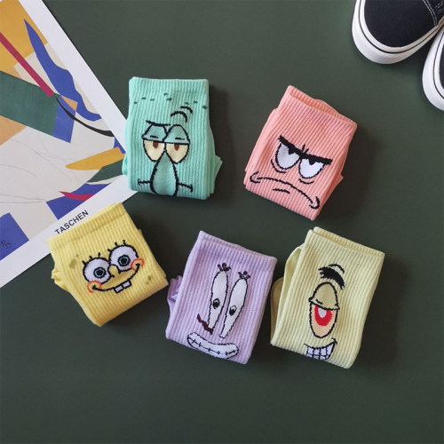 情侶長襪子女棉中高筒彩色卡通眼睛搞怪表情秋冬季運動ins潮男士w 情侶長襪子女棉中高筒彩色卡通眼睛搞怪表情秋冬季運動ins潮男士w