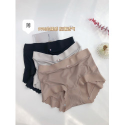 翹秘3265春夏空氣裸感面膜褲無痕親膚胖MM大碼中腰包臀高彈內褲女