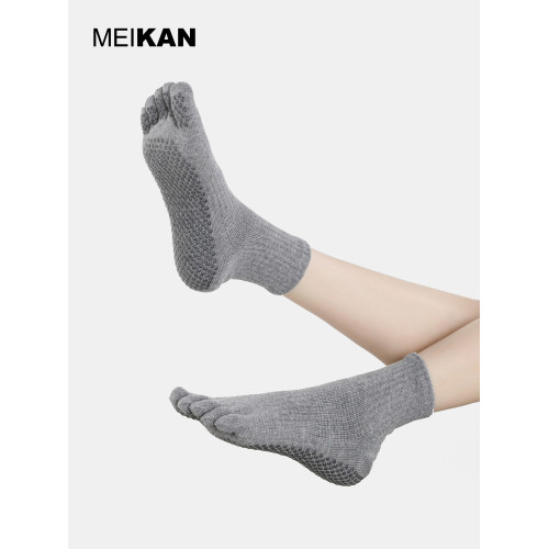 MEIKAN瑜珈襪子防滑襪專業女普拉提初學者男五趾襪運動健身分趾襪 MEIKAN瑜珈襪子防滑襪專業女普拉提初學者男五趾襪運動健身分趾襪