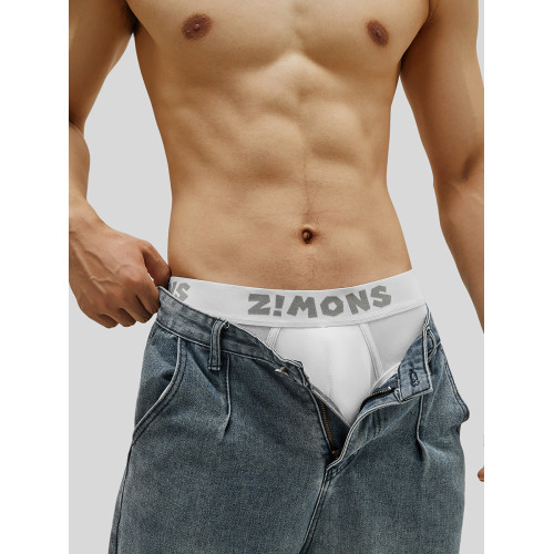 子墨三角內褲男士純棉10A抗菌白色顯大低腰性感男式褲衩褲頭男生