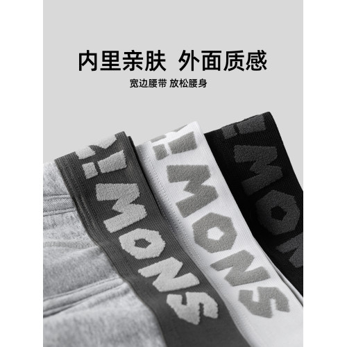 子墨三角內褲男士純棉10A抗菌白色顯大低腰性感男式褲衩褲頭男生