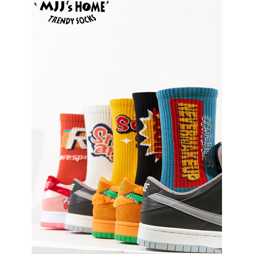 美式彩色襪子男款長襪秋冬季純棉潮流中筒襪女潮健身男生運動襪 美式彩色襪子男款長襪秋冬季純棉潮流中筒襪女潮健身男生運動襪