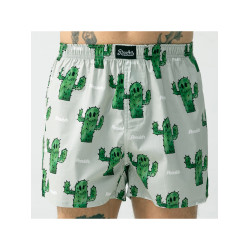 PEEVISH男士阿羅褲四角寬松內褲頭卡通情侶居家短睡褲女大褲衩