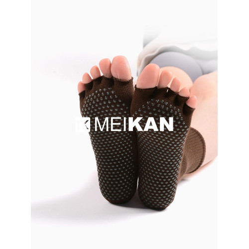 MEIKAN專業五指襪普拉提男成人防滑襪大人分趾健身襪女露趾瑜珈襪 MEIKAN專業五指襪普拉提男成人防滑襪大人分趾健身襪女露趾瑜珈襪