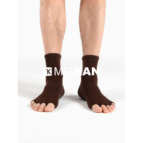 MEIKAN專業五指襪普拉提男成人防滑襪大人分趾健身襪女露趾瑜珈襪 MEIKAN專業五指襪普拉提男成人防滑襪大人分趾健身襪女露趾瑜珈襪