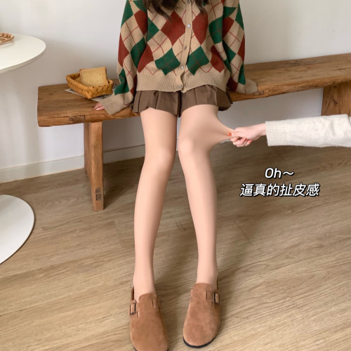 光腿神器秋冬自然逼真裸感加絨薄款防勾絲美膚襪肉色打底連褲絲襪 光腿神器秋冬自然逼真裸感加絨薄款防勾絲美膚襪肉色打底連褲絲襪