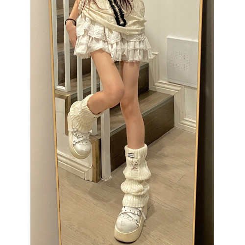 AY To films 破洞針織襪套秋冬松緊口保暖亞文化辣妹小腿堆堆腿套 AY To films 破洞針織襪套秋冬松緊口保暖亞文化辣妹小腿堆堆腿套