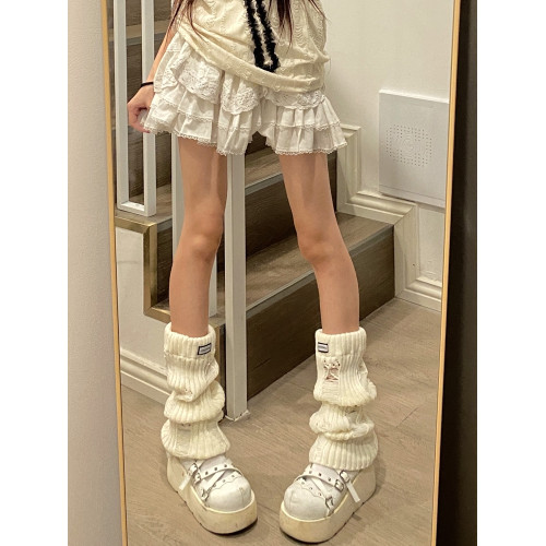 AY To films 破洞針織襪套秋冬松緊口保暖亞文化辣妹小腿堆堆腿套 AY To films 破洞針織襪套秋冬松緊口保暖亞文化辣妹小腿堆堆腿套