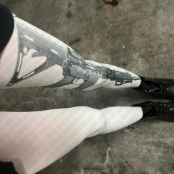 亞文化龐克搖滾哥特暗黑澁穀機車打底褲襪復古過膝襪連褲襪絲襪