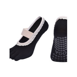 蕾絲花邊五指瑜珈襪女防滑透氣不勒腳無感貼解鎖足部新體小衆獨特