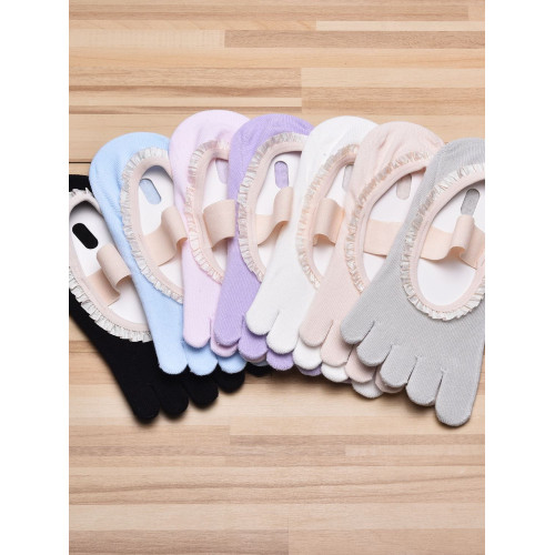 蕾絲花邊五指瑜珈襪女防滑透氣不勒腳無感貼解鎖足部新體小衆獨特 蕾絲花邊五指瑜珈襪女防滑透氣不勒腳無感貼解鎖足部新體小衆獨特