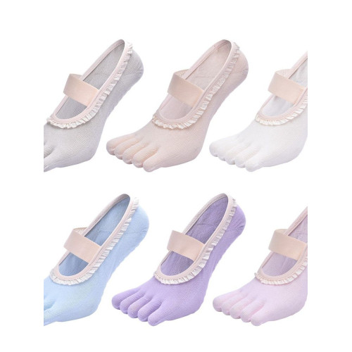 蕾絲花邊五指瑜珈襪女防滑透氣不勒腳無感貼解鎖足部新體小衆獨特 蕾絲花邊五指瑜珈襪女防滑透氣不勒腳無感貼解鎖足部新體小衆獨特