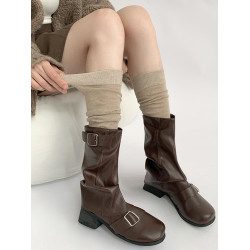 夜間教習室白色堆堆襪女秋美拉德jk小腿襪子女春秋長筒襪過膝襪秋