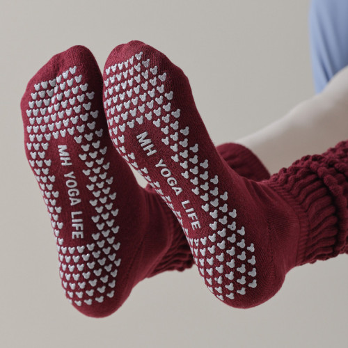 2025新款瑜珈襪子秋冬加厚毛圈長筒專業防滑普拉提健身小腿堆堆襪 2025新款瑜珈襪子秋冬加厚毛圈長筒專業防滑普拉提健身小腿堆堆襪