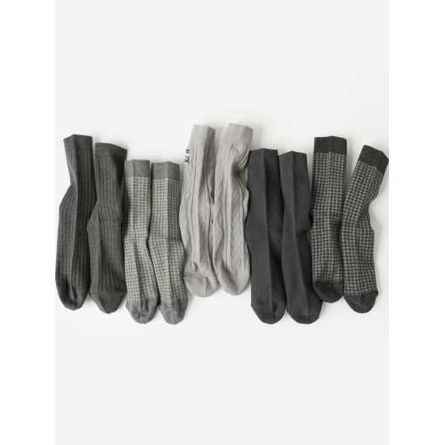 男士中筒襪5雙裝 秋冬新款商務經典百搭棉襪 舒適彈力 男襪 男士中筒襪5雙裝 秋冬新款商務經典百搭棉襪 舒適彈力 男襪