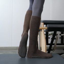 秋冬加厚保暖高筒瑜珈襪專業運動五指襪新款防滑舞蹈普拉提襪子