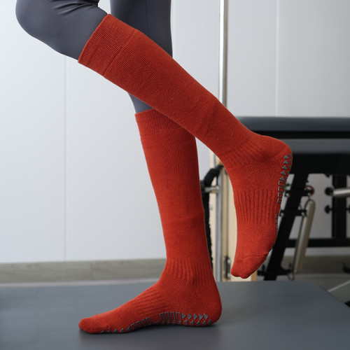 秋冬加厚保暖高筒瑜珈襪專業運動五指襪新款防滑舞蹈普拉提襪子 秋冬加厚保暖高筒瑜珈襪專業運動五指襪新款防滑舞蹈普拉提襪子