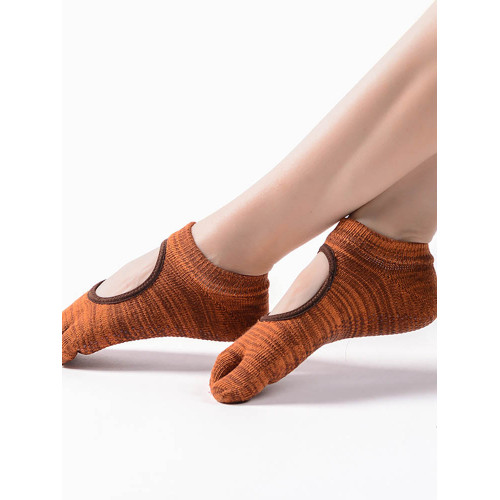 MEIKAN美看女士五指瑜珈襪普拉提專用滿趾露背棉質舞蹈挖口運動襪 MEIKAN美看女士五指瑜珈襪普拉提專用滿趾露背棉質舞蹈挖口運動襪