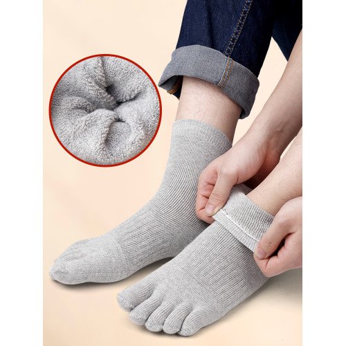 恒源祥五指襪男士中筒純色棉襪防臭加厚保暖秋冬季運動毛圈襪子男 恒源祥五指襪男士中筒純色棉襪防臭加厚保暖秋冬季運動毛圈襪子男