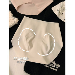 80支棉無痕10A抑菌內褲女士純棉全棉襠2025新款高腰提臀三角短褲