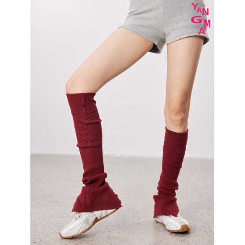 YANGMA襪子女堆堆襪瑜珈襪套過膝針織瑜珈普拉提襪套護膝防滑腿套 YANGMA襪子女堆堆襪瑜珈襪套過膝針織瑜珈普拉提襪套護膝防滑腿套
