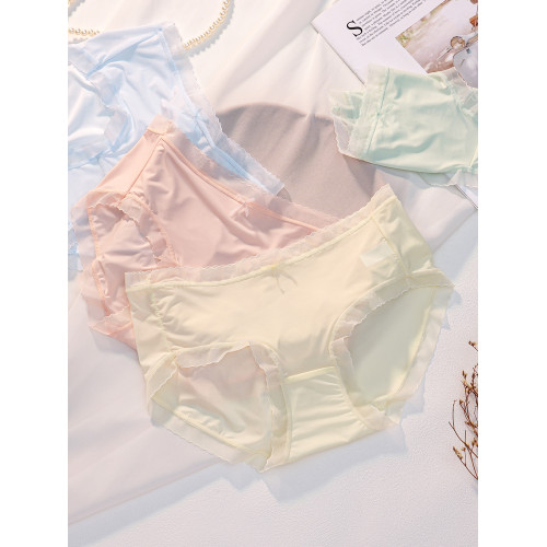 無痕內褲女士超薄款棉質抗菌襠透氣中腰短褲冰絲涼感速乾三角褲夏 無痕內褲女士超薄款棉質抗菌襠透氣中腰短褲冰絲涼感速乾三角褲夏