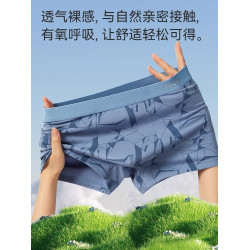 雅鹿男士內褲純棉平角短褲頭男生夏季薄款抗菌100%全棉襠四角褲衩