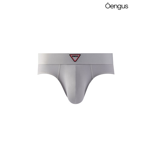 Oengus純棉莫代爾銀灰色男士三角褲性感時尚癮誘透氣運動吸水 Oengus純棉莫代爾銀灰色男士三角褲性感時尚癮誘透氣運動吸水