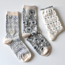 滿49  antipast皆川明風格襪子女襪棉襪波點日系襪潮復古小衆