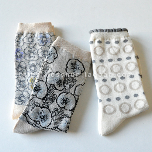 滿49  antipast皆川明風格襪子女襪棉襪波點日系襪潮復古小衆