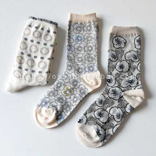 滿49  antipast皆川明風格襪子女襪棉襪波點日系襪潮復古小衆