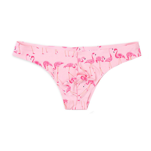 男士小三角半包臀性感內褲個性印花冰絲無痕U凸比基尼男褲衩夏 男士小三角半包臀性感內褲個性印花冰絲無痕U凸比基尼男褲衩夏