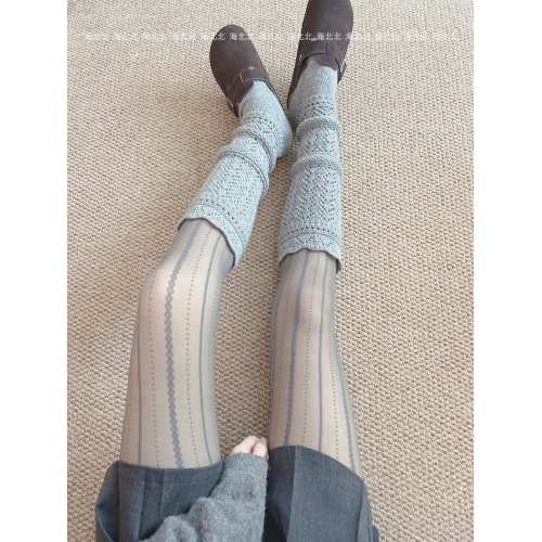 海北北秋冬灰色羊毛小腿襪女加厚保暖白色堆堆襪甜美咖啡色中筒襪 海北北秋冬灰色羊毛小腿襪女加厚保暖白色堆堆襪甜美咖啡色中筒襪