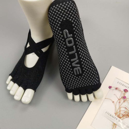 專業芭蕾瑜珈襪防滑女五趾半趾純棉夏季普拉提薄款健身運動襪子