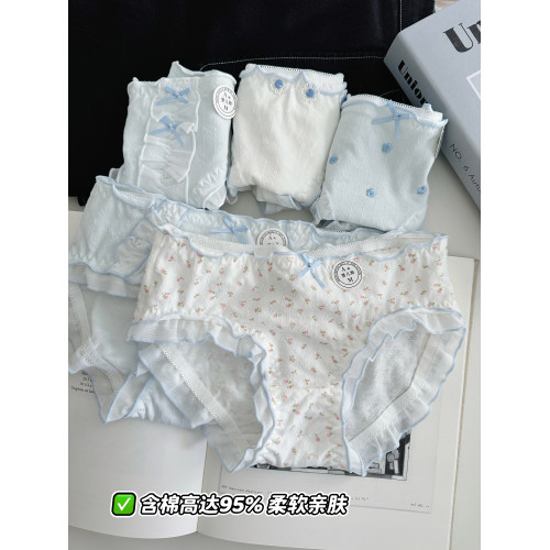 10A抗菌A類5條少女純棉內褲女生中腰2025新款大碼三角褲秋冬新款 10A抗菌A類5條少女純棉內褲女生中腰2025新款大碼三角褲秋冬新款