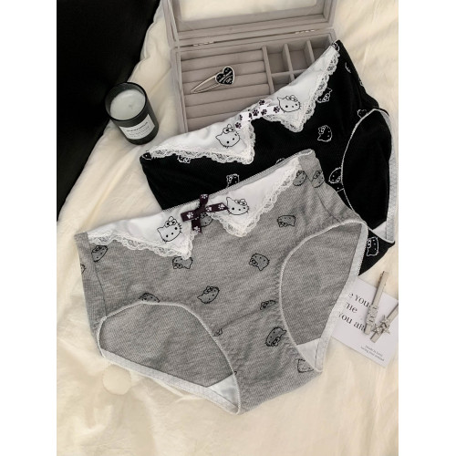 大碼女生可愛7A級抗菌胖MM內褲女士2025新款不夾屁股純棉襠三角褲