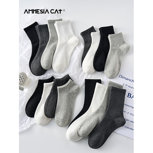 白色襪子女春秋款中筒襪純棉抗菌吸汗防臭運動短襪秋冬季男士長襪 白色襪子女春秋款中筒襪純棉抗菌吸汗防臭運動短襪秋冬季男士長襪