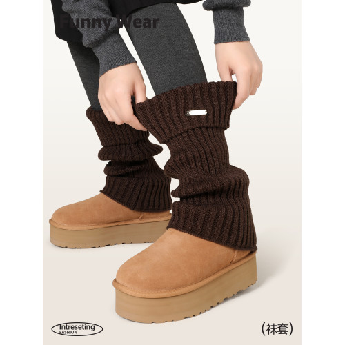 襪套堆堆襪女春秋季格雷系灰色腿套金屬標亞比y2k辣妹雪地靴襪子 襪套堆堆襪女春秋季格雷系灰色腿套金屬標亞比y2k辣妹雪地靴襪子